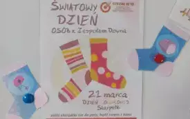 plakat informacyjny Światowy Dzień Os&oacute;b z zespołem Downa