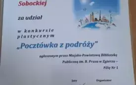 zdjęcie dyplomy dla Zosi S.