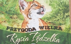 okładka książki pt Przygoda wielka rysia Pędzelka