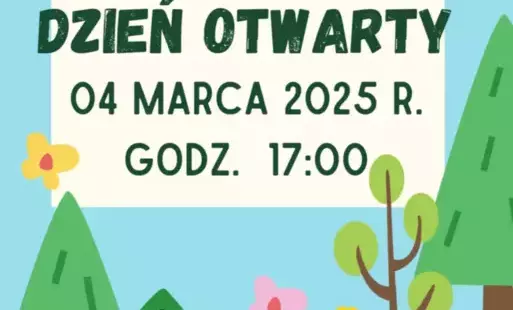 plakat informacyjny dni otwarte