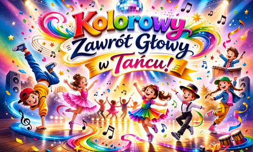 Grafika tańczacych dzieci